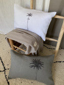 Housse de coussin "palmier vintage"