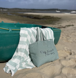 Cabas en lin "Cap Ferret...
