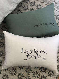 Housse de coussin "La vie est belle"