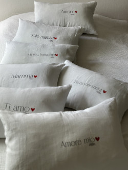 Housse de coussin "Jolie maman"